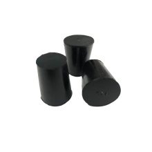 Black color silicone rubber plug in 33*25*28